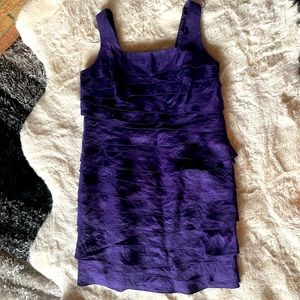 Purple layered dress
